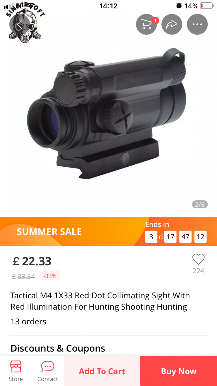 M4 red dot - Parts & Gear Wanted - Airsoft Forums UK