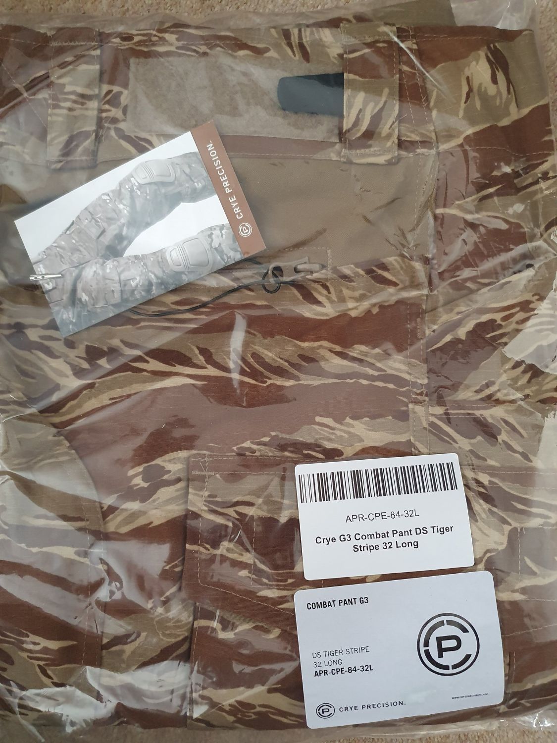 Crye G3 Combats, Desert Tigerstripe, 32 Long, BNIB - Gear - Airsoft ...