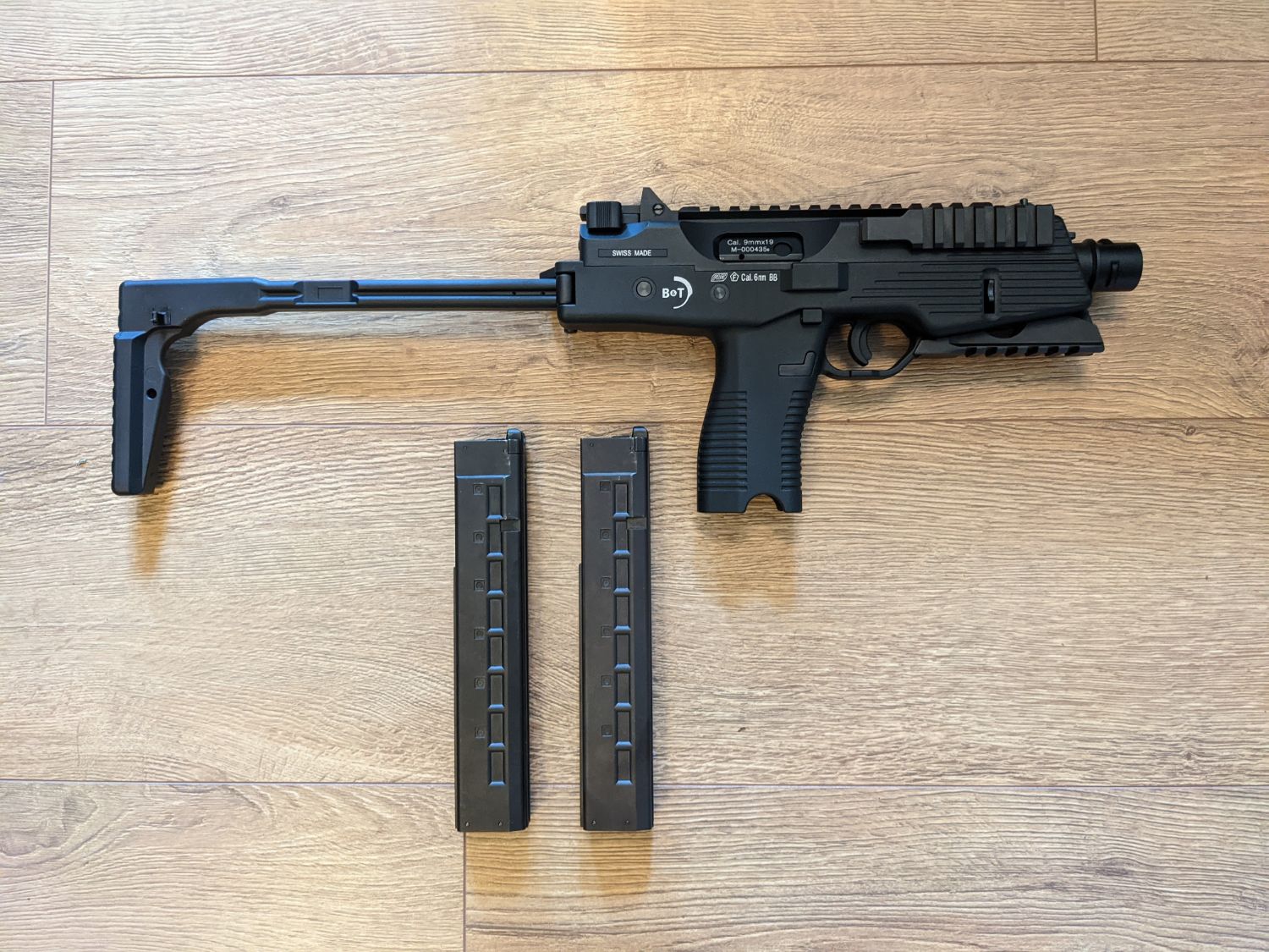 ASG/KWA MP9 gas blowback, tight bore barrel, extra mag and silencer ...