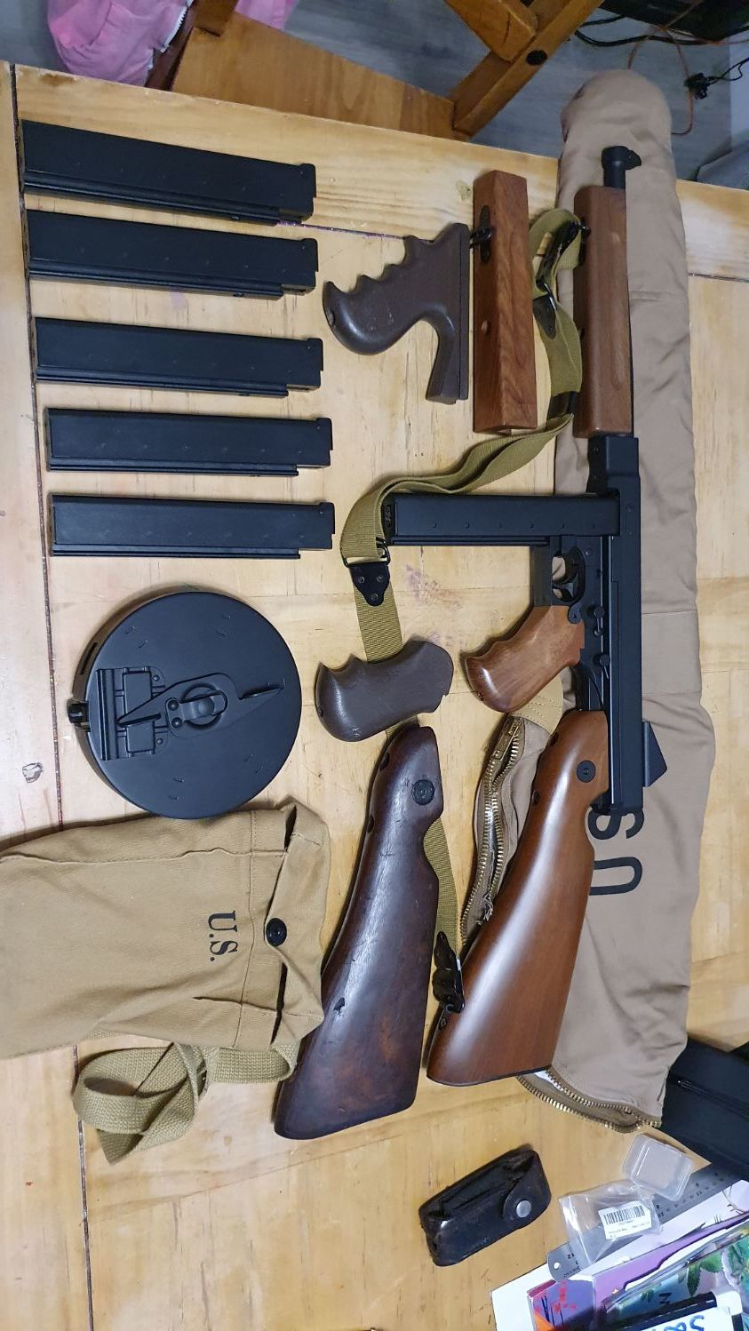 Thompson wood kit includes real ww2 stock. - Parts - Airsoft Forums UK