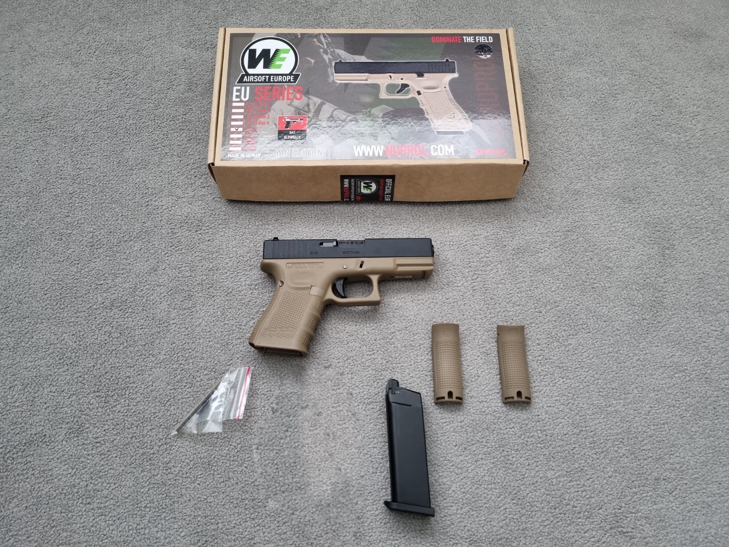 WE G19 Gen4 GBB Tan/Black Pistol - Gas Pistols - Airsoft Forums UK