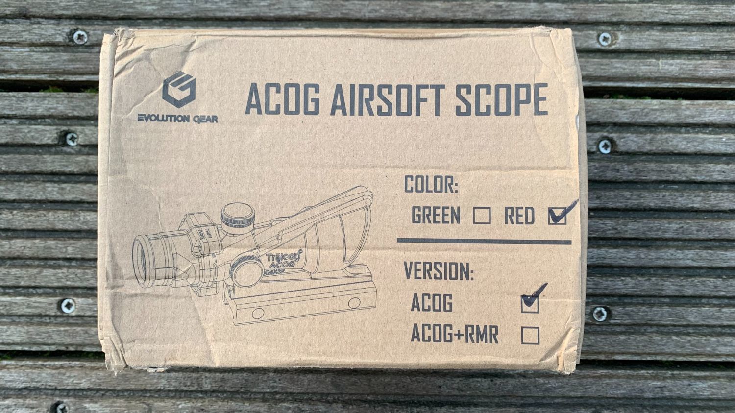 Evolution Gear TA31 RCO Acog Red Fibre - Parts - Airsoft Forums UK