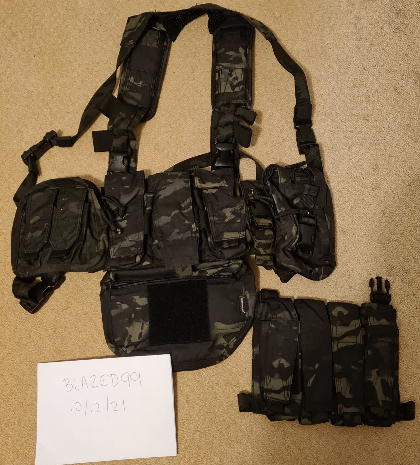OPS Minimo chest rig and pouches, Multicam Black - Gear - Airsoft Forums UK