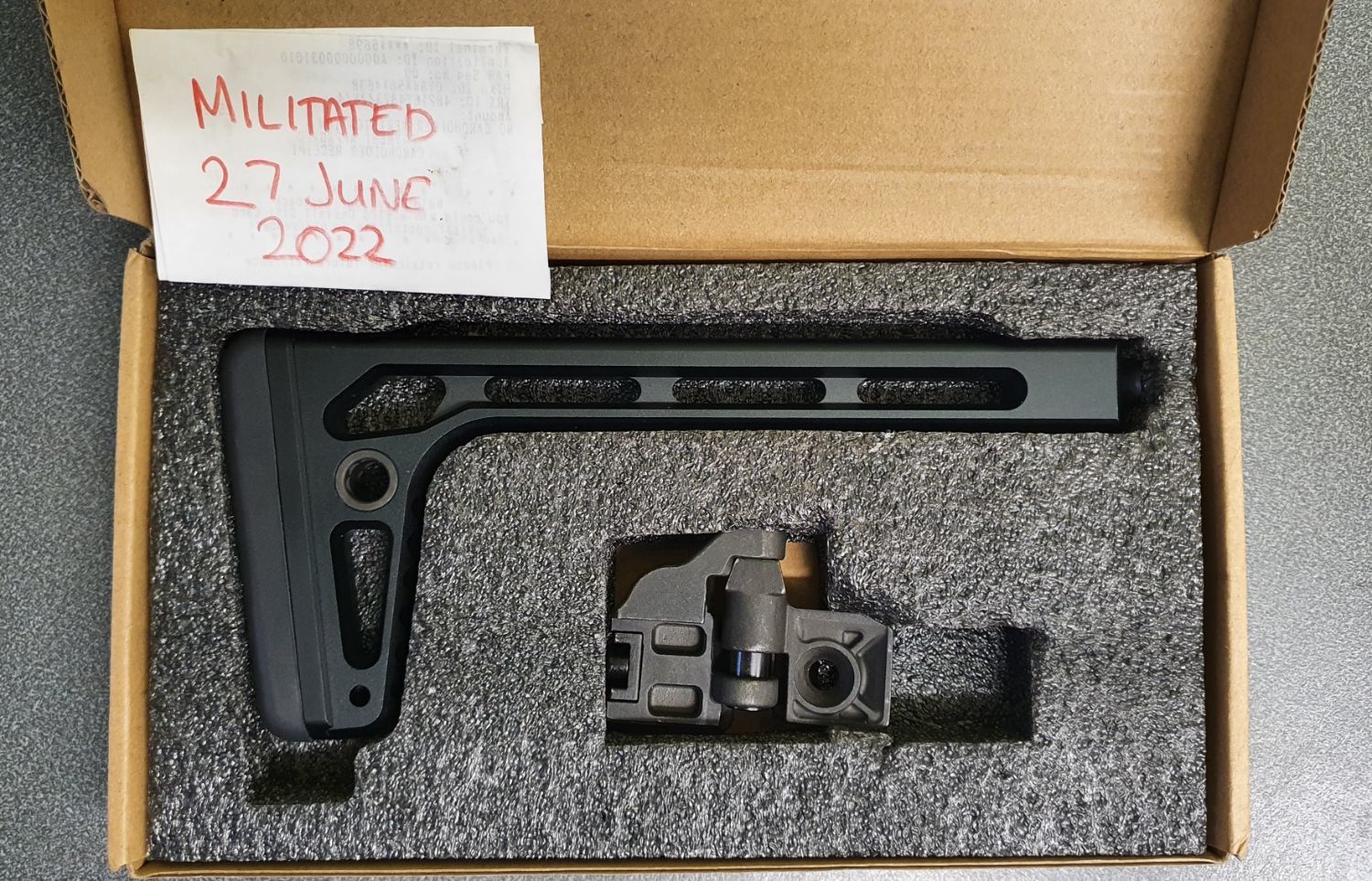 MCX Mini folding stock - Parts - Airsoft Forums UK