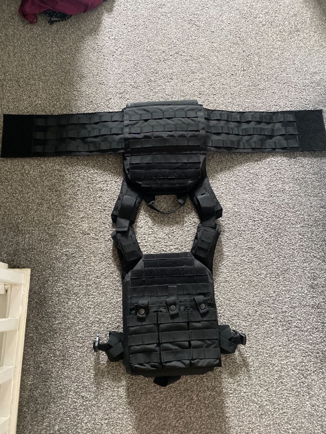 8 fields tactical first responder plate carrier with dummy plates and ...