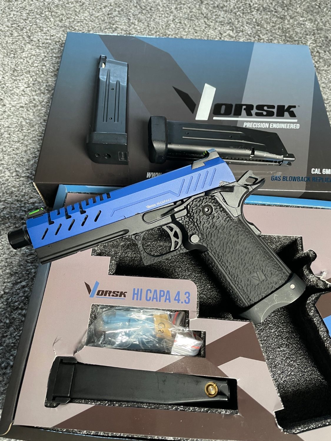 Vorsk Hi Capa 4.3 Pistol Blue - Gas Pistols - Airsoft Forums UK