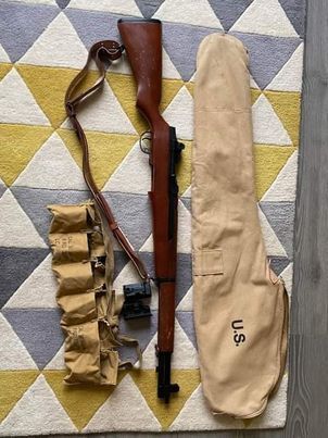 ICS M1 Garand x8 Mags, Bag, Sling and Bandolier - Electric Rifles ...