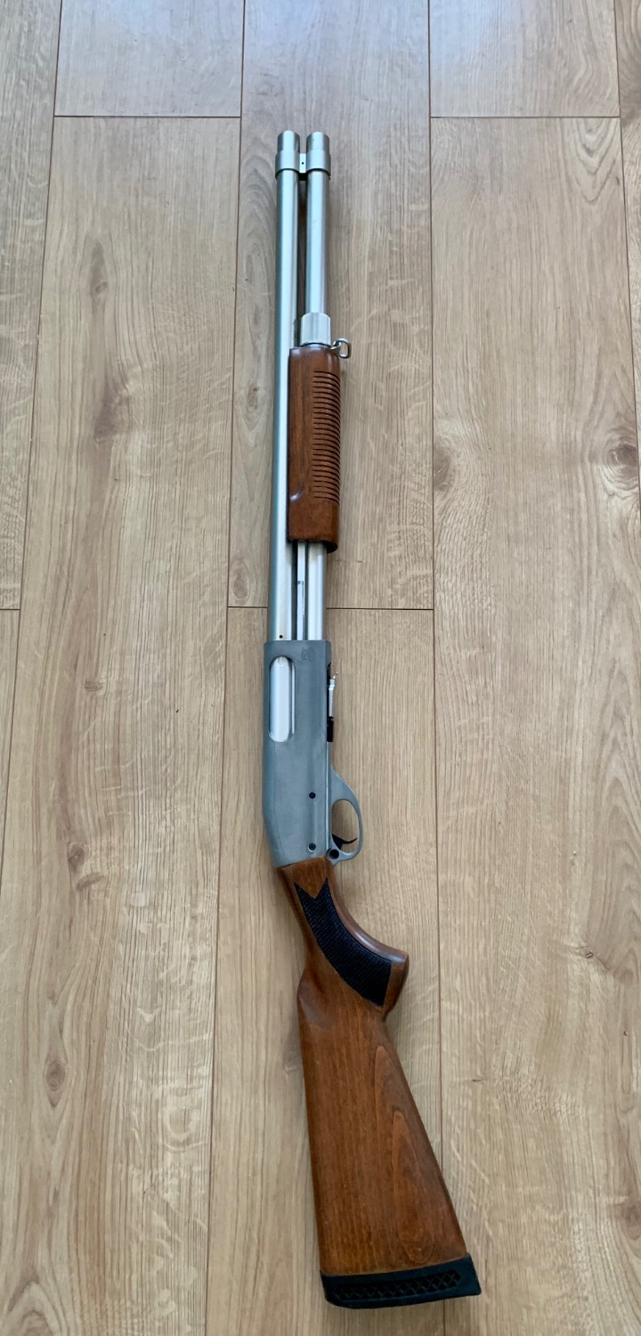 S&T M870 Spring Shotgun , metal, real wood (p&p fees inc) - Spring Rifles -  Airsoft Forums UK