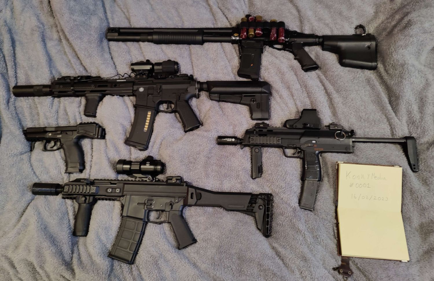 GHK G5 GBBR, TM MP7 GBBR, Krytac MK2 CRB-M, Golden Eagle M8874 Gas ...