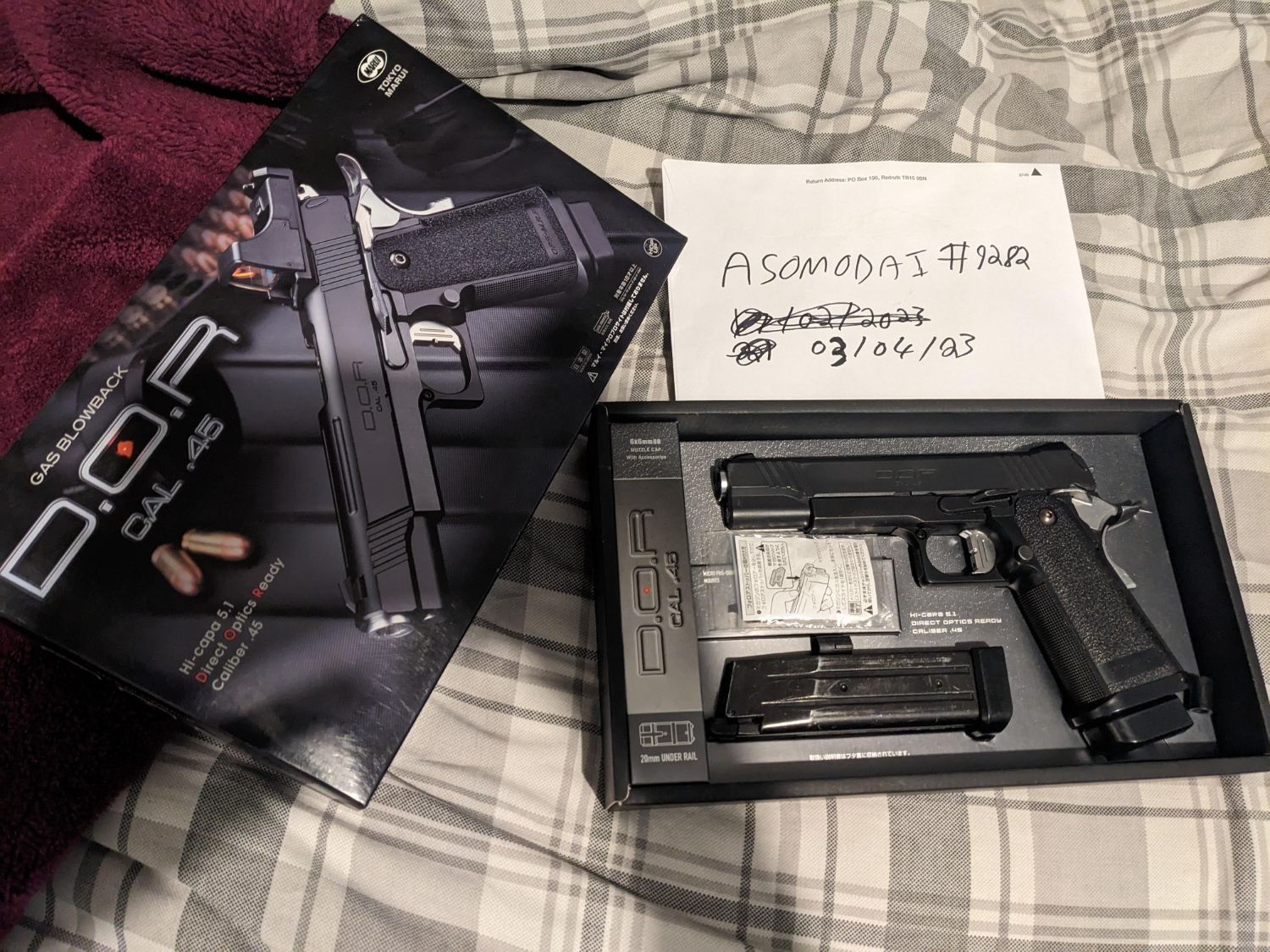 Tokyo Marui Dor Hi Capa With X2 Mags And Upgrades. - Gas Pistols 