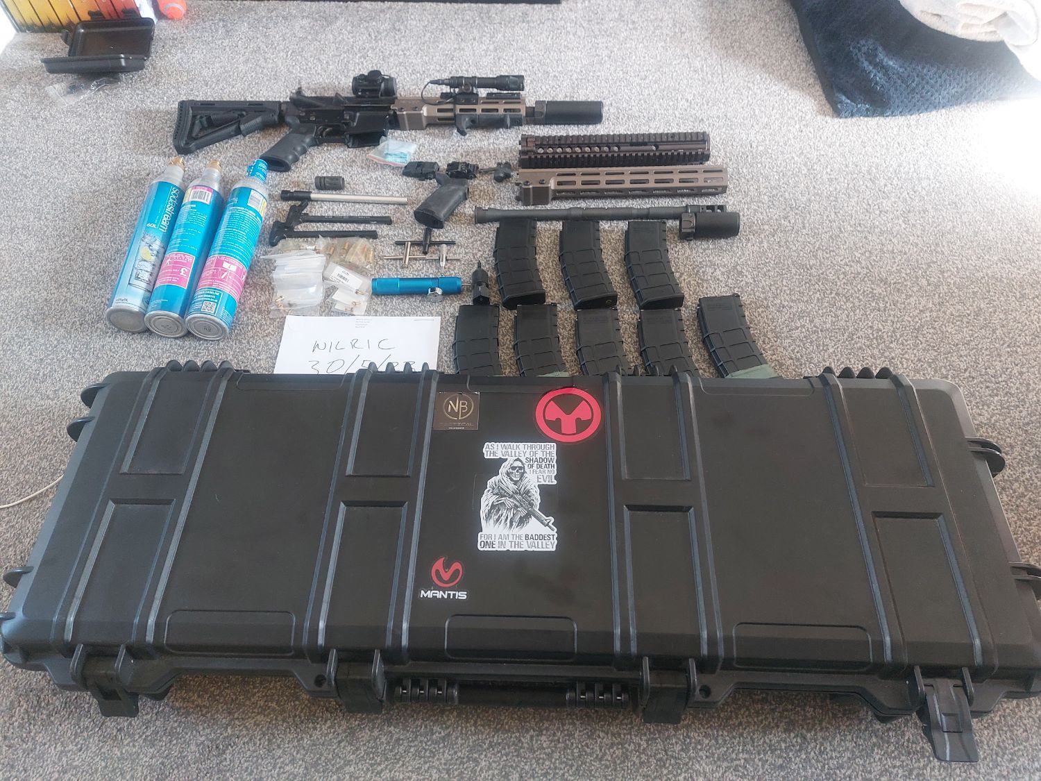 GHK M4 URGI Devil modded, with lots of extras Gas Rifles Airsoft