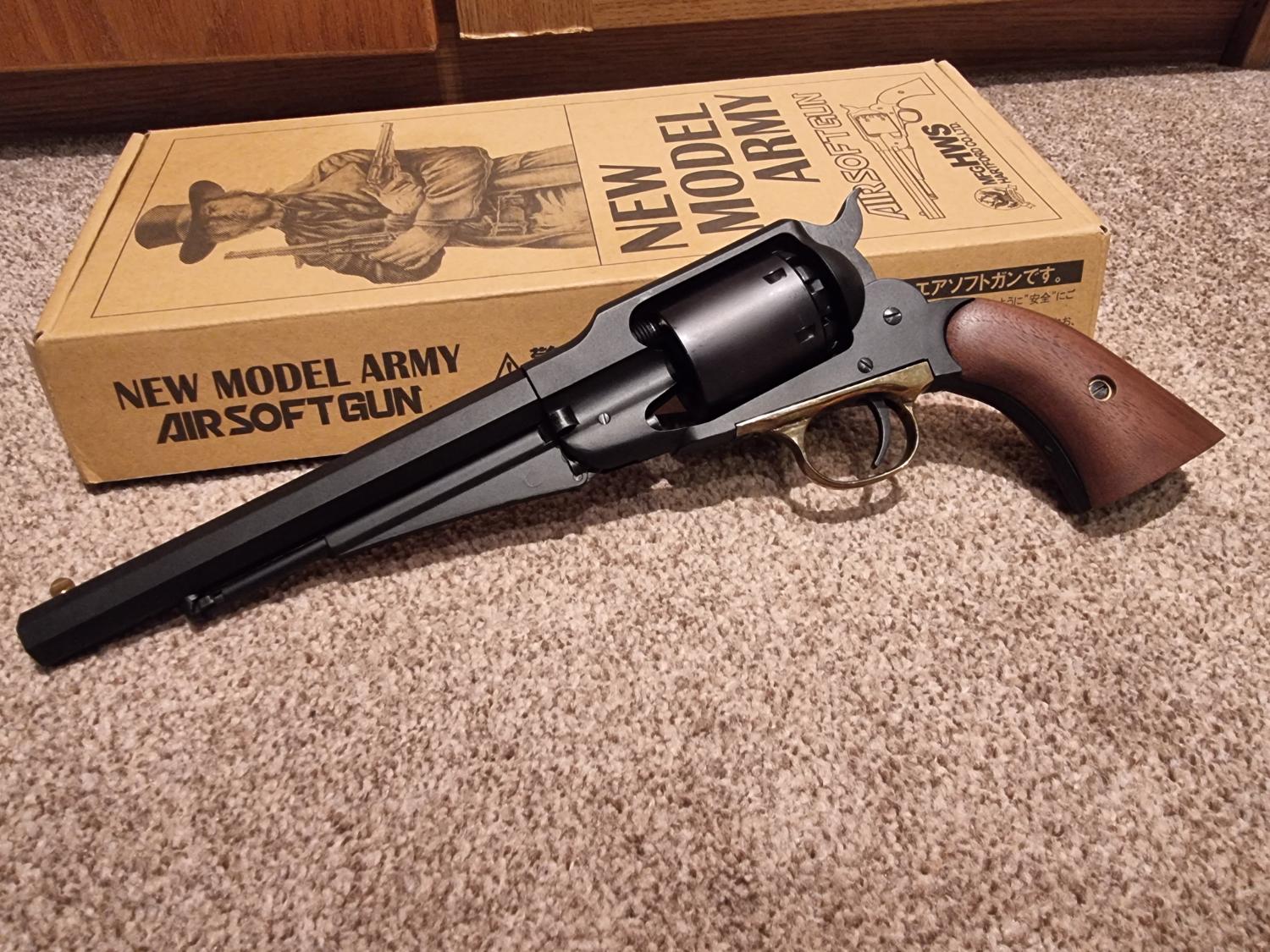 美品！HWS NEW MODEL ARMY REVOLVER HWS Remington 1858 NEW MODEL ARMY Gas Revolver | Octagon Airsoft