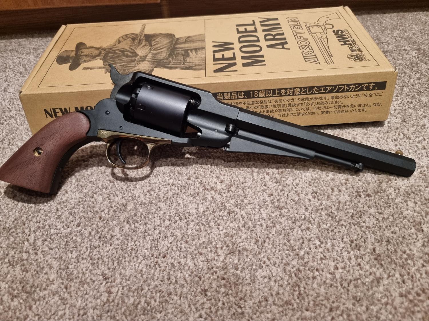美品！HWS NEW MODEL ARMY REVOLVER HWS Remington 1858 NEW MODEL ARMY Gas Revolver | Octagon Airsoft
