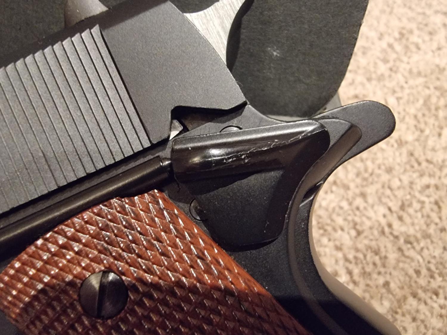 トイガン m2244 WESTERN ARMS COLT MK IV Colt MK IV/Series 70 Co2 Blowback Airsoft Pistol Silver/ Wood