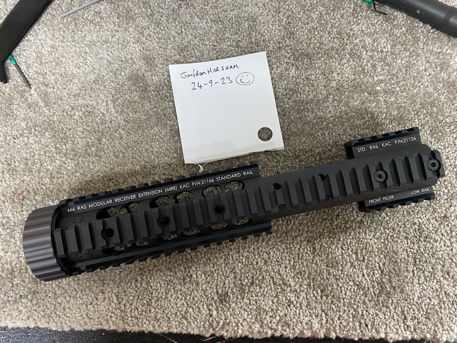 Airsoft Artisan KAC MRE Rail , Rotex III QD silencer , Troy style BUIS ...