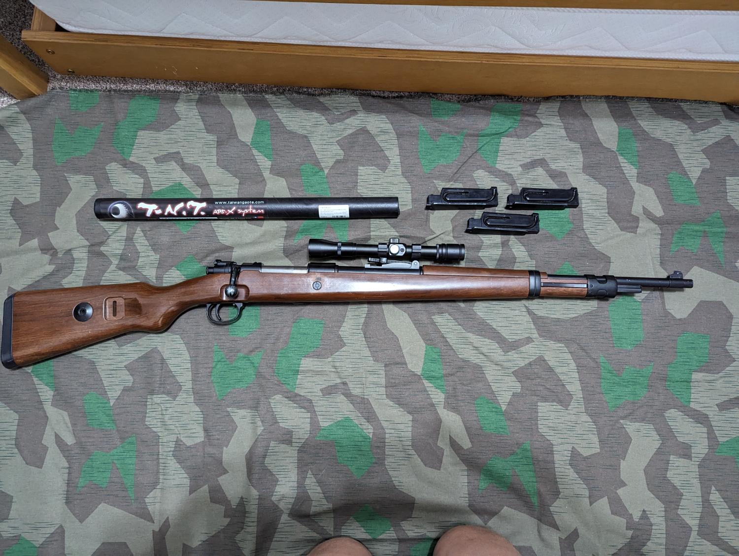 Upgraded Snow Wolf Kar98k - Spring Rifles - Airsoft Forums UK