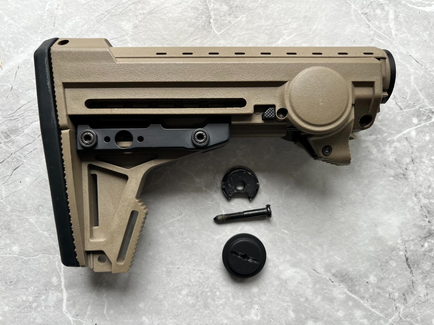 PTS Ergo F93 Pro Stock w Pad For AEGs TAN Parts Airsoft