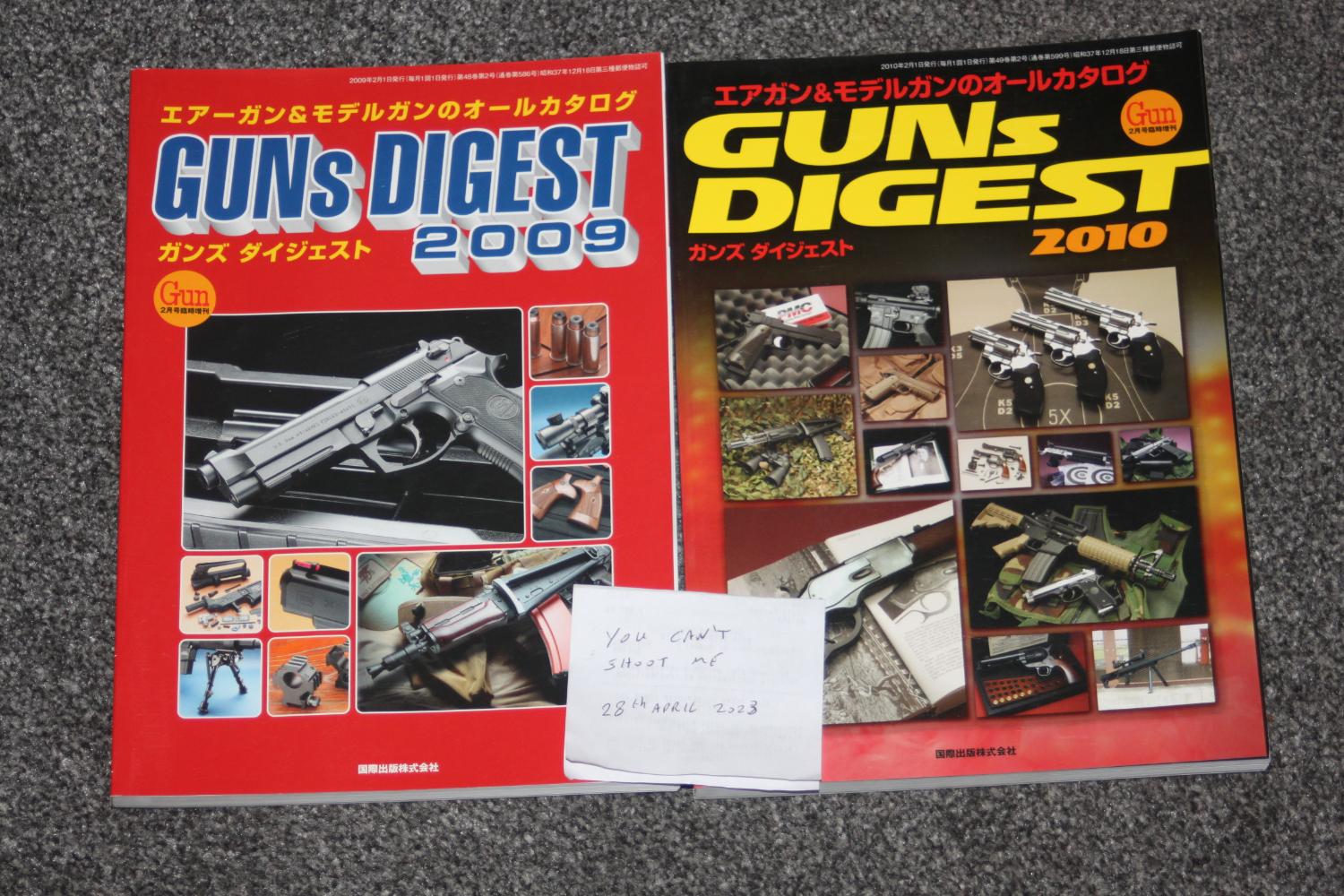 5 Guns digest Japanese toy gun Books and 21 airsoft magazines - Gear ...