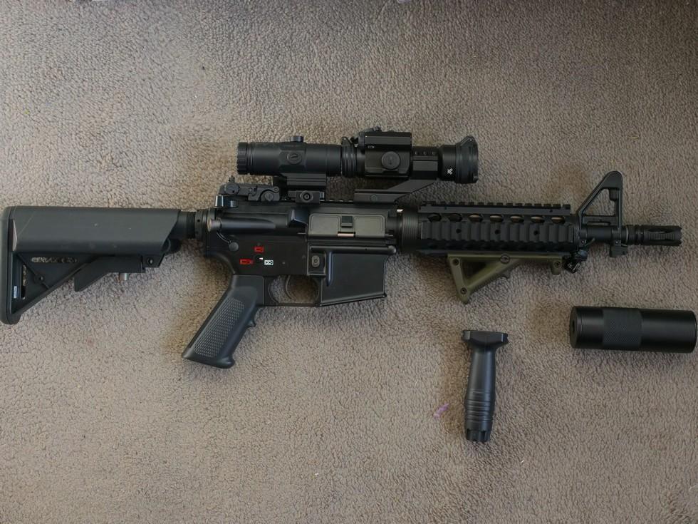 G&G TR4 CQB-R With Vortex Strikefire 2 Scope and Vortex 4x Magnifier ...