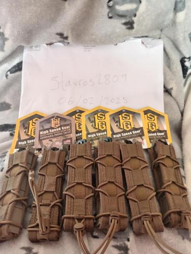 More information about "4x (2 SOLD) High Speed Gear (HSGI) extended pistol TACOS - coyote brown."