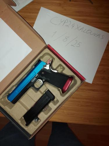More information about "Armorer Works Custom Hi-Capa GBBP (AW-HX1105) Full Blue Slide | Red Barrel"