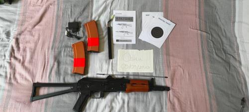 More information about "JG AKS-74U EBB (shoots fine, selector issue) for sale or trade:"
