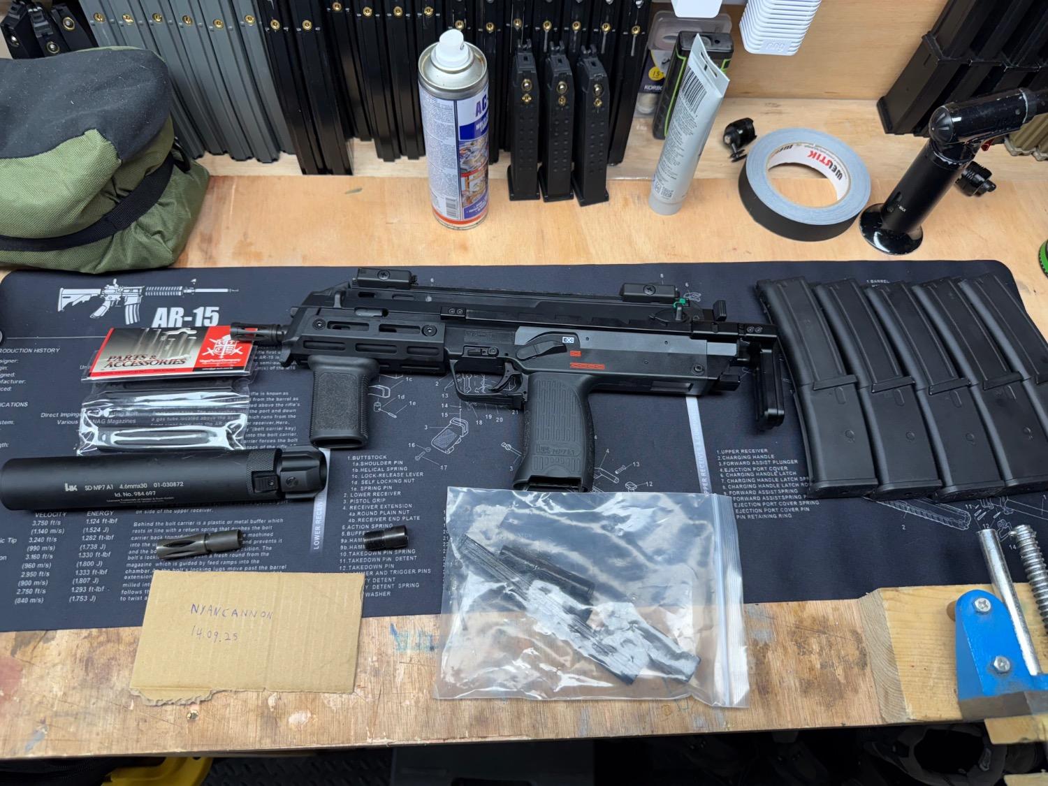 More information about "VFC MP7 Gen 2, 5 mags + upgrades and extras"