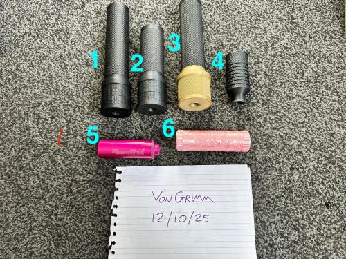 More information about "Various suppressors and muzzle attachments"